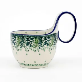 Czerpak ceramiczny 845 0,4l <br> 2206X Zielone paprocie
